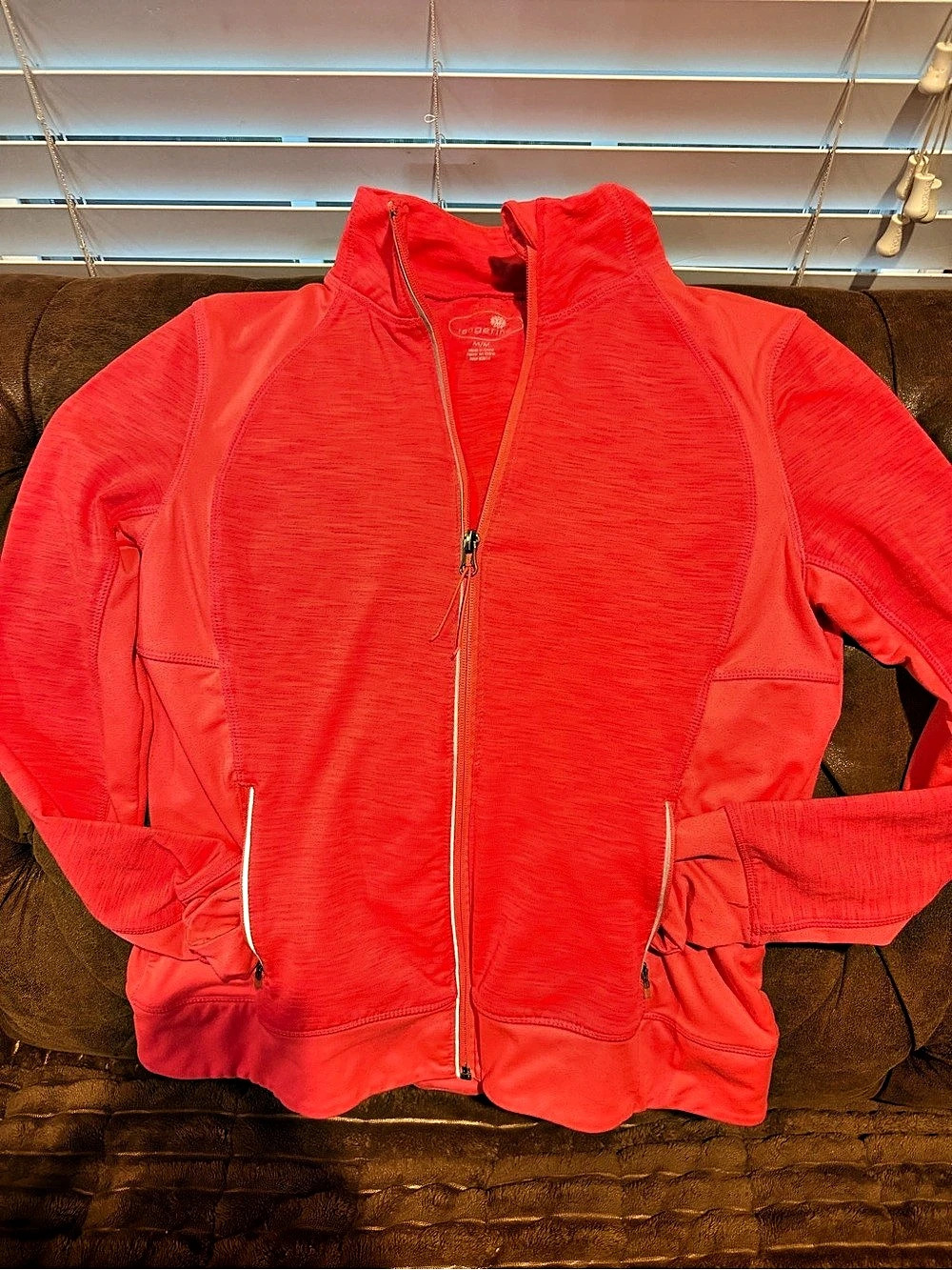 Coral athletic jacket